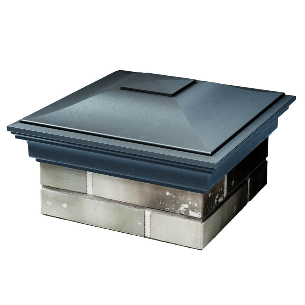 Колпак Zking Монблан Серый на столб 1.5х1.5 кирпича (385х385мм) в Махачкале фото