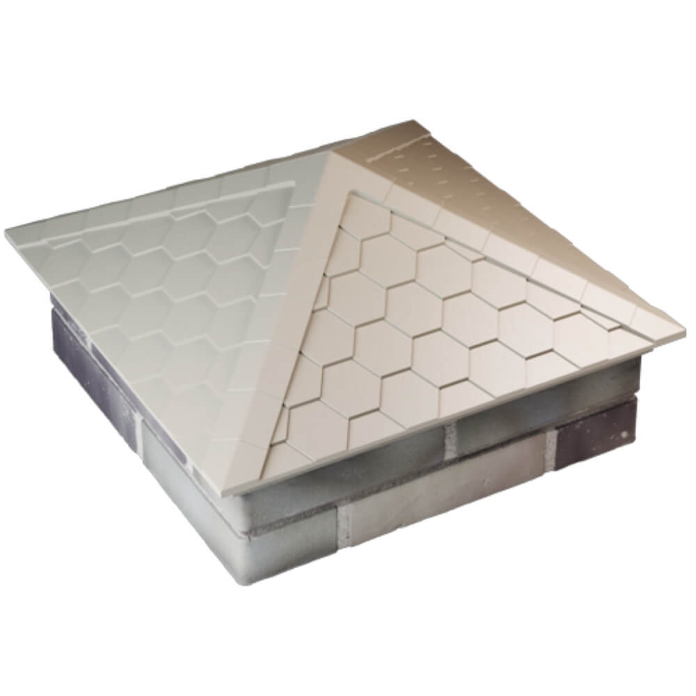 Колпак Zking Эверест Бежевый на столб 2х2 кирпича (535х535мм) Махачкала фото