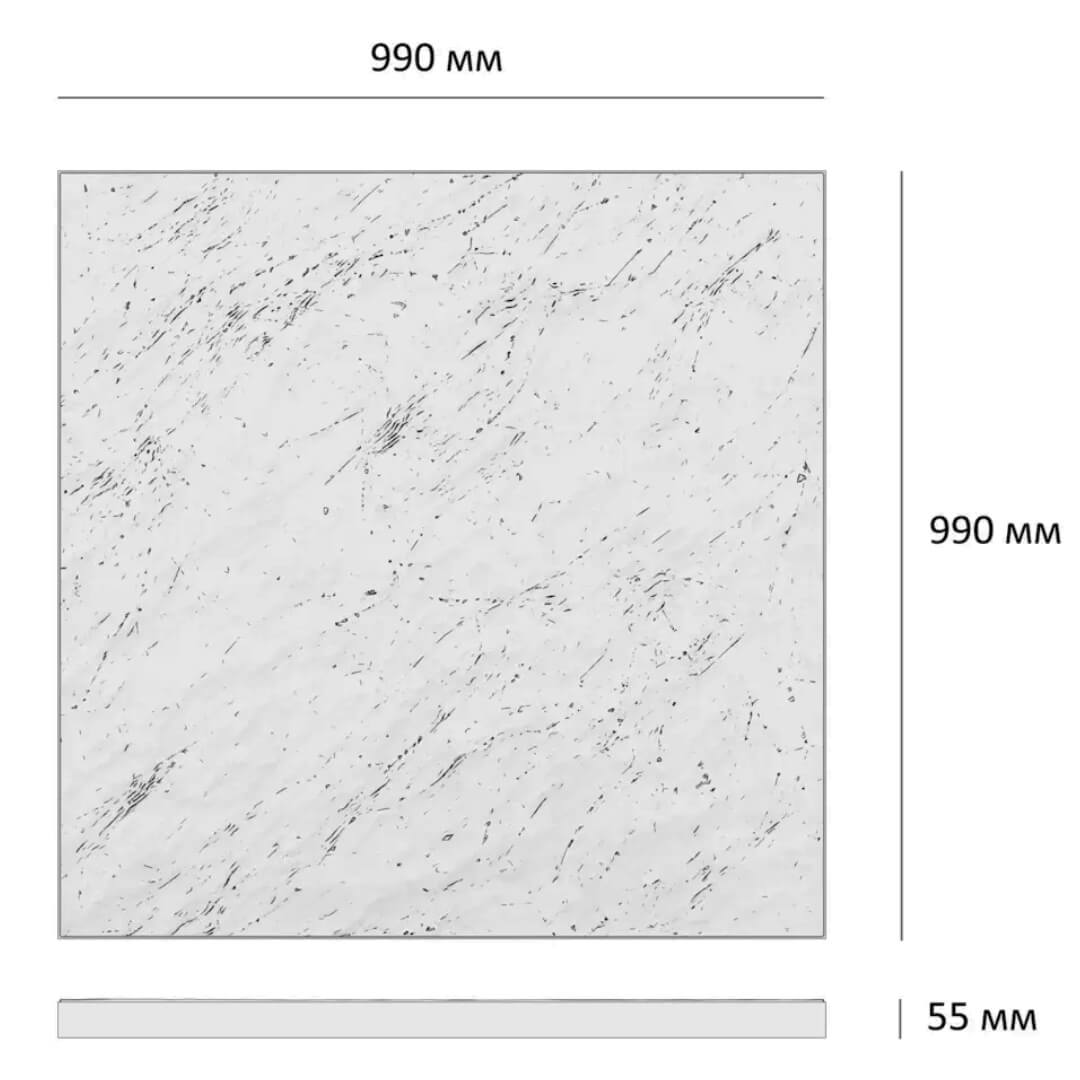 Шаговая плита STONE Светлая Галька 990х990х55мм в Махачкале фото