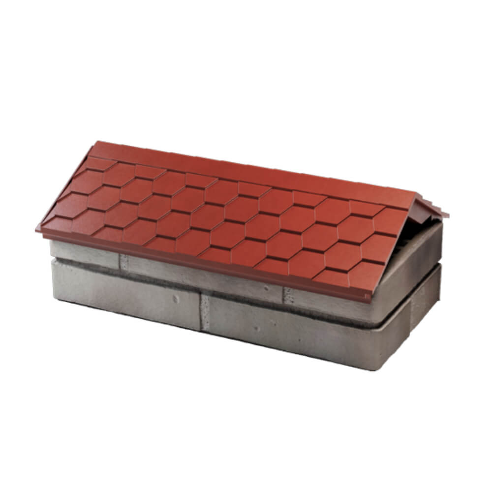 Парапет Zking Эверест Красный с посадкой на 1 кирпич (200/225/255мм) в Махачкале фото