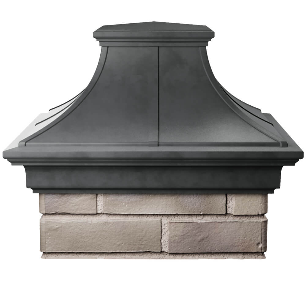 Колпак Zking Монблан Премиум Серый на столб 1.5х1.5 кирпича (385х385мм) Махачкала фото