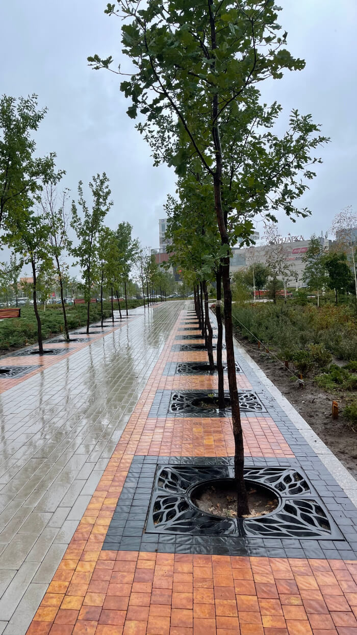 Приствольная решетка для дерева ZKING CRUST 1.2х1.2м Черная в Махачкале фото