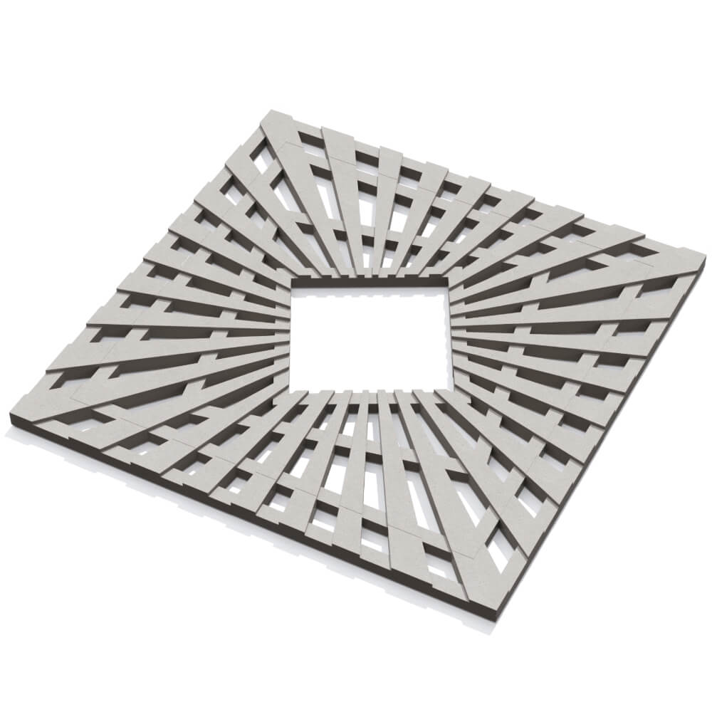 Приствольная решетка для дерева ZKING ATMOSPHERE 1.2х1.2м Бежевая в Махачкале фото