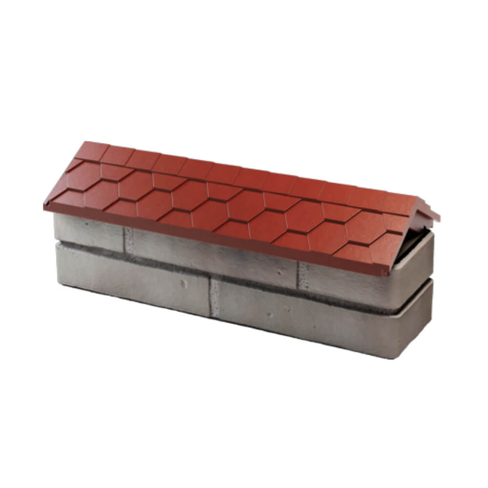 Парапет Zking Эверест Красный с посадкой на 0.5 кирпича (130мм) в Махачкале фото