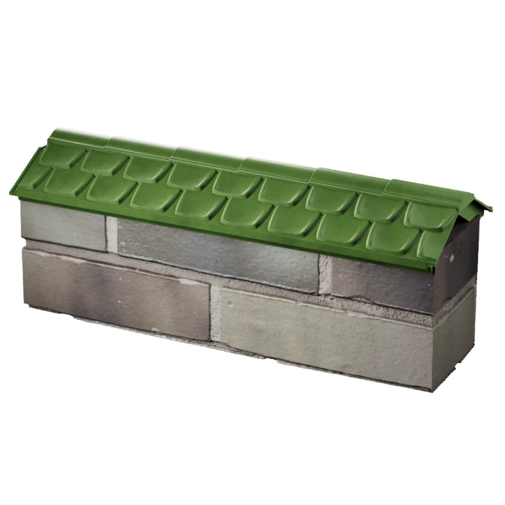 Парапет Zking Эльбрус Зеленый с посадкой на 0.5 кирпича (130мм) в Махачкале фото