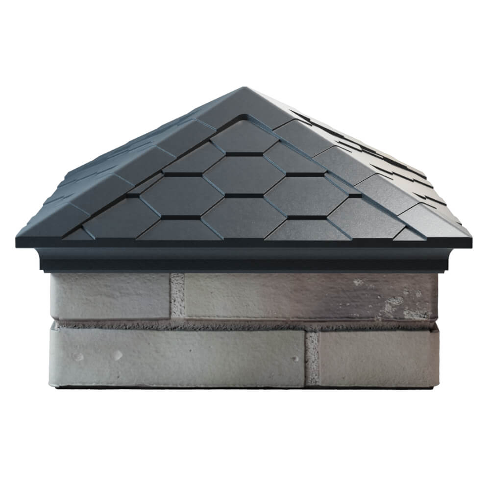 Колпак Zking Эверест Серый на столб 1.5х1.5 кирпича (390х390мм) Махачкала фото