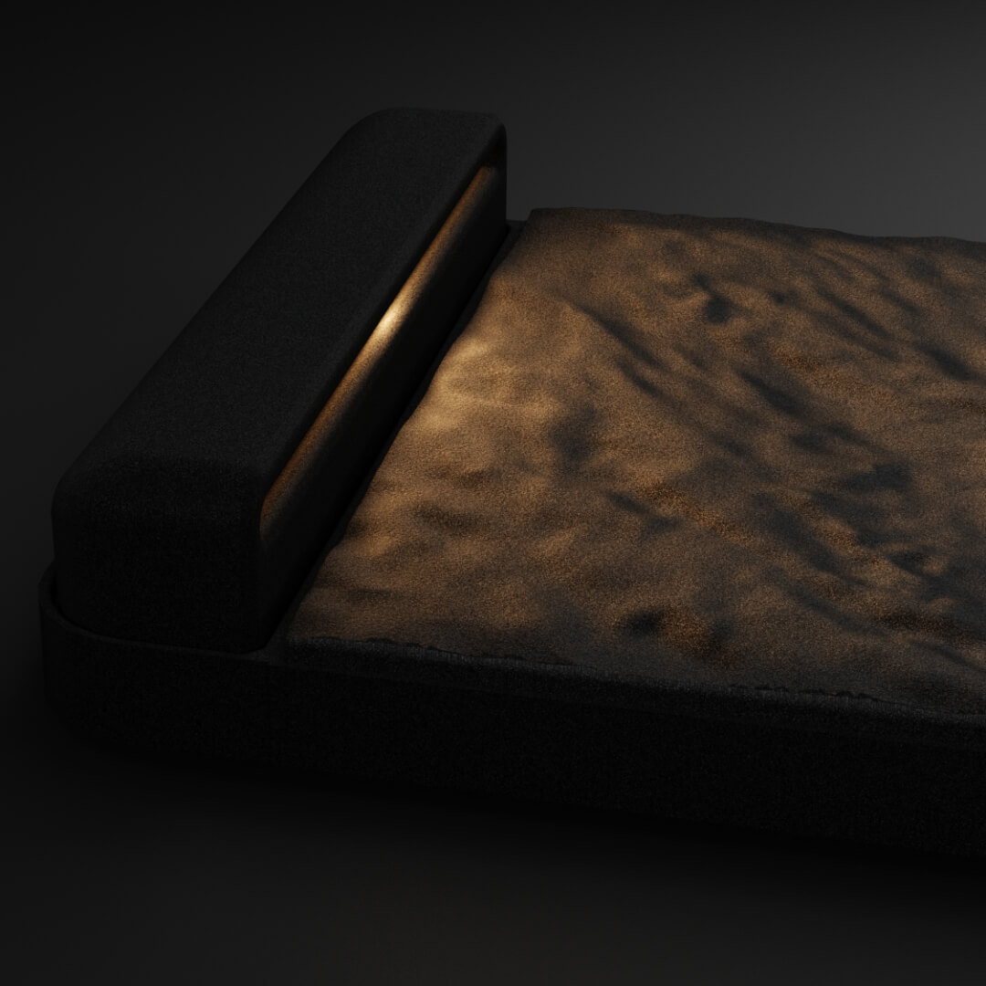 LED Светильник для шаговой плиты STONE Черный Сланец 330х75х98мм Махачкала фото