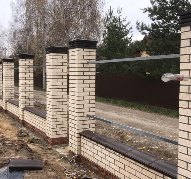 Колпак Zking Бона ХайТек Коричневый на столб 1.5х1.5 кирпича (385х385мм) в Махачкале фото