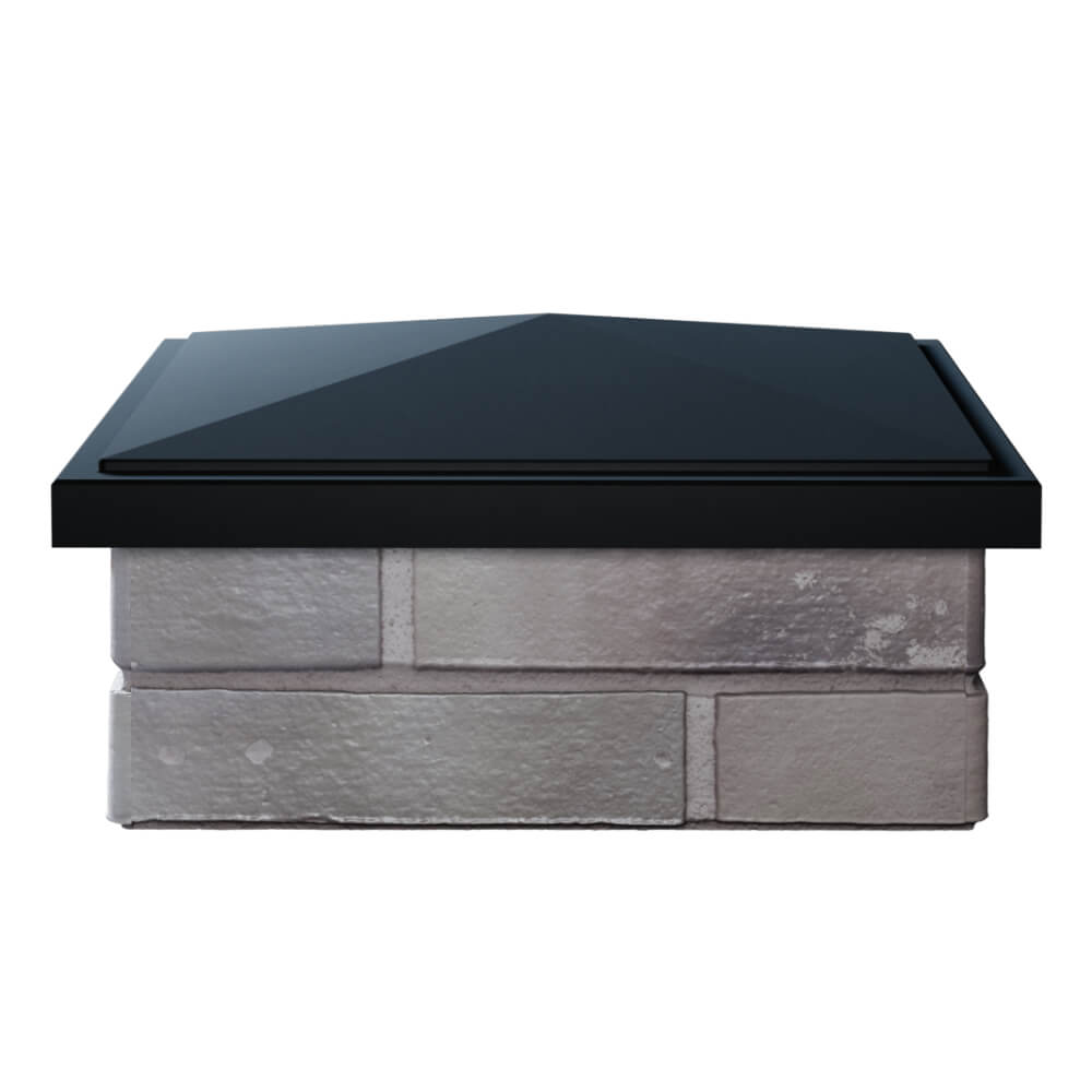 Колпак Zking БонаМоно Черный на столб 1.5х1.5 кирпича (385х385, 400х400мм) Махачкала фото