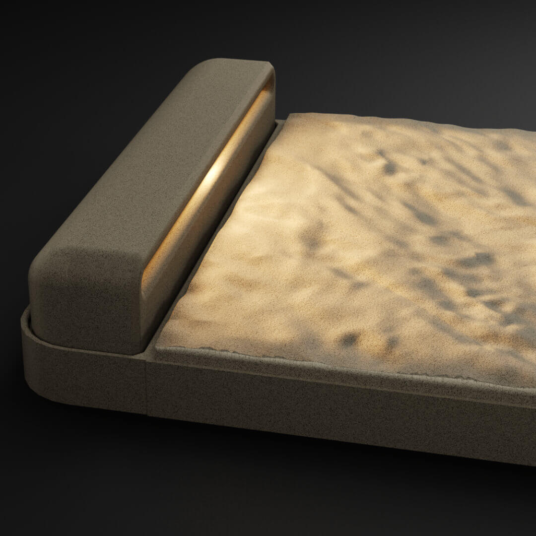 LED Светильник для шаговой плиты STONE Светлая Галька 330х75х98мм Махачкала фото