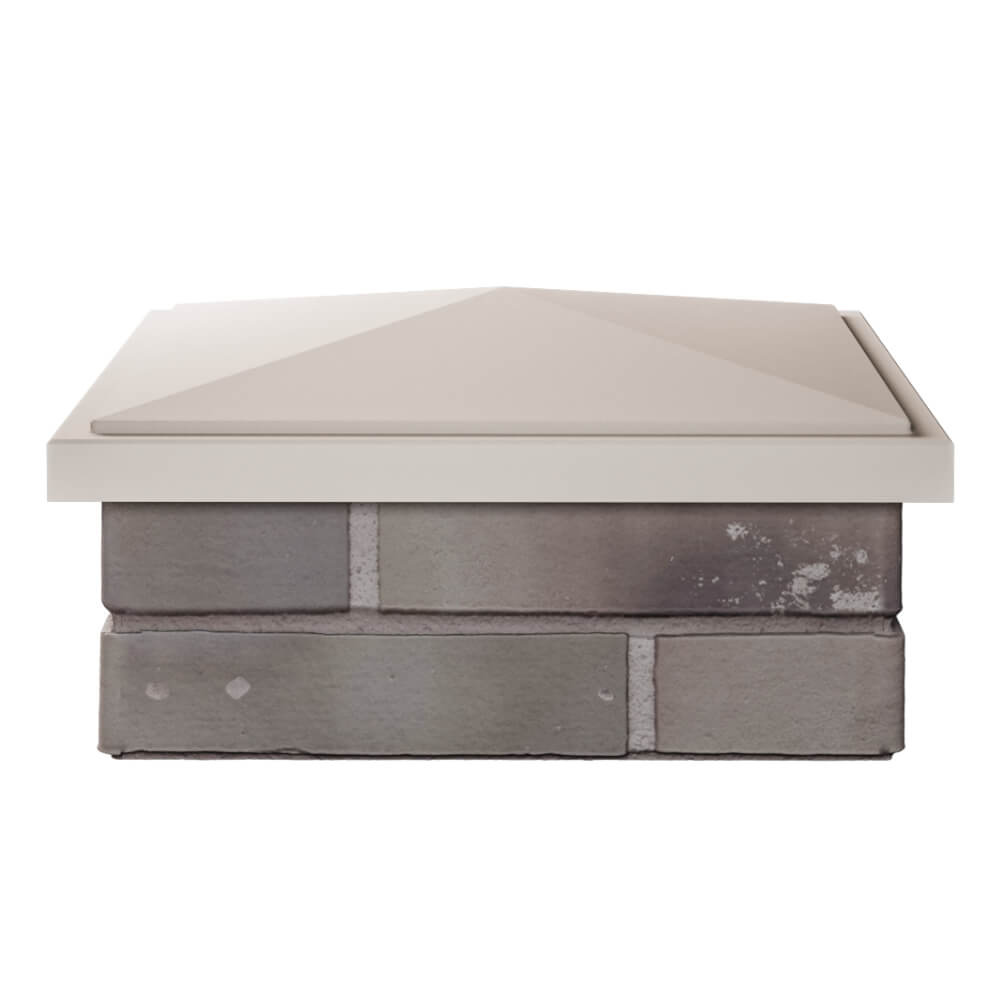 Колпак Zking БонаМоно Бежевый на столб 1.5х1.5 кирпича (385х385, 400х400мм) Махачкала фото