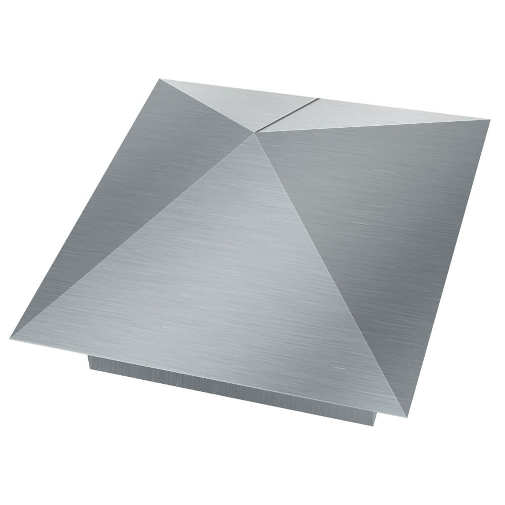 Колпак металлический 380х380мм оцинкованный заборный Махачкала фото