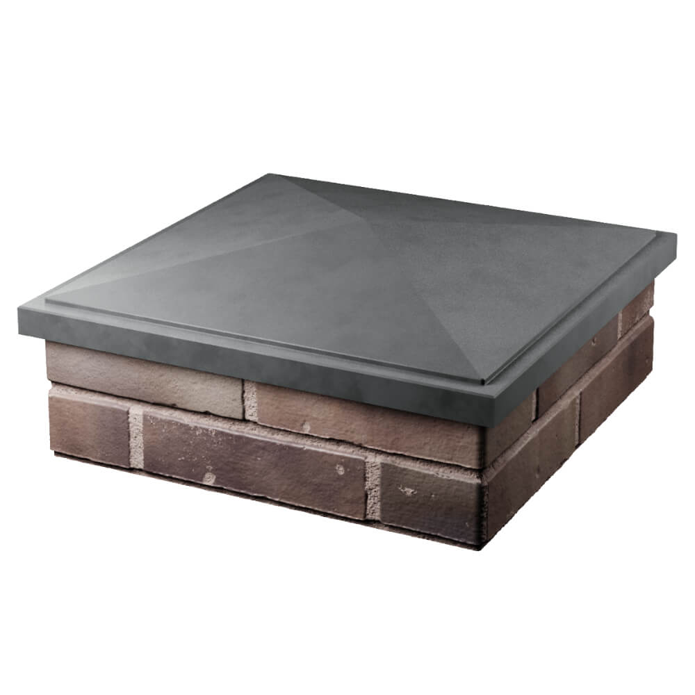 Колпак Zking БонаМоно Серый на столб 2х2 кирпича (515х515, 530х530мм) в Махачкале фото