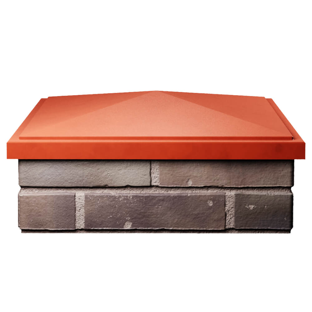 Колпак Zking БонаМоно Красный на столб 2х2 кирпича (515х515, 530х530мм) Махачкала фото