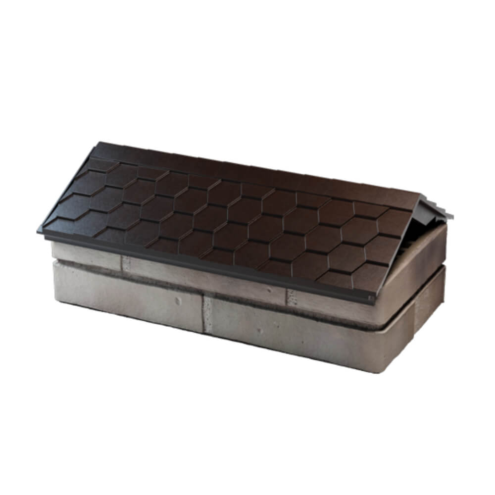 Парапет Zking Эверест Коричневый с посадкой на 1 кирпич (200/225/255мм) в Махачкале фото