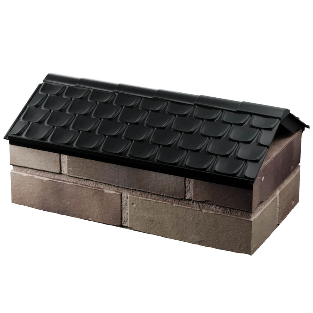 Парапет Zking Эльбрус Черный с посадкой на 1 кирпич (255мм) в Махачкале фото