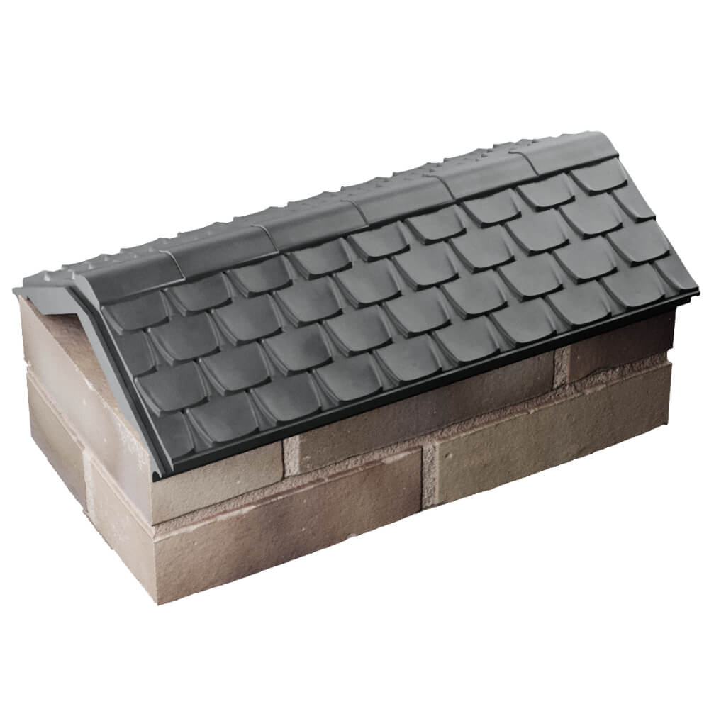 Парапет Zking Эльбрус Серый с посадкой на 1 кирпич (255мм) в Махачкале фото