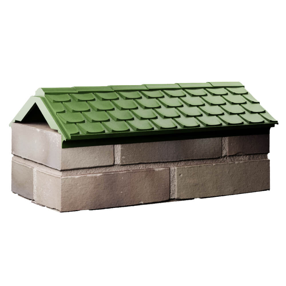 Парапет Zking Эльбрус Зеленый с посадкой на 1 кирпич (255мм) Махачкала фото
