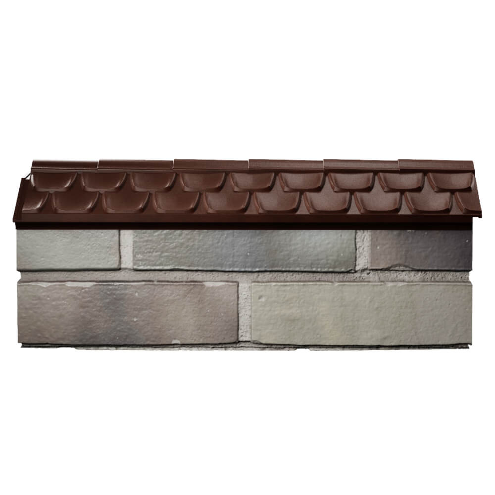 Парапет Zking Эльбрус Коричневый с посадкой на 0.5 кирпича (130мм) в Махачкале фото