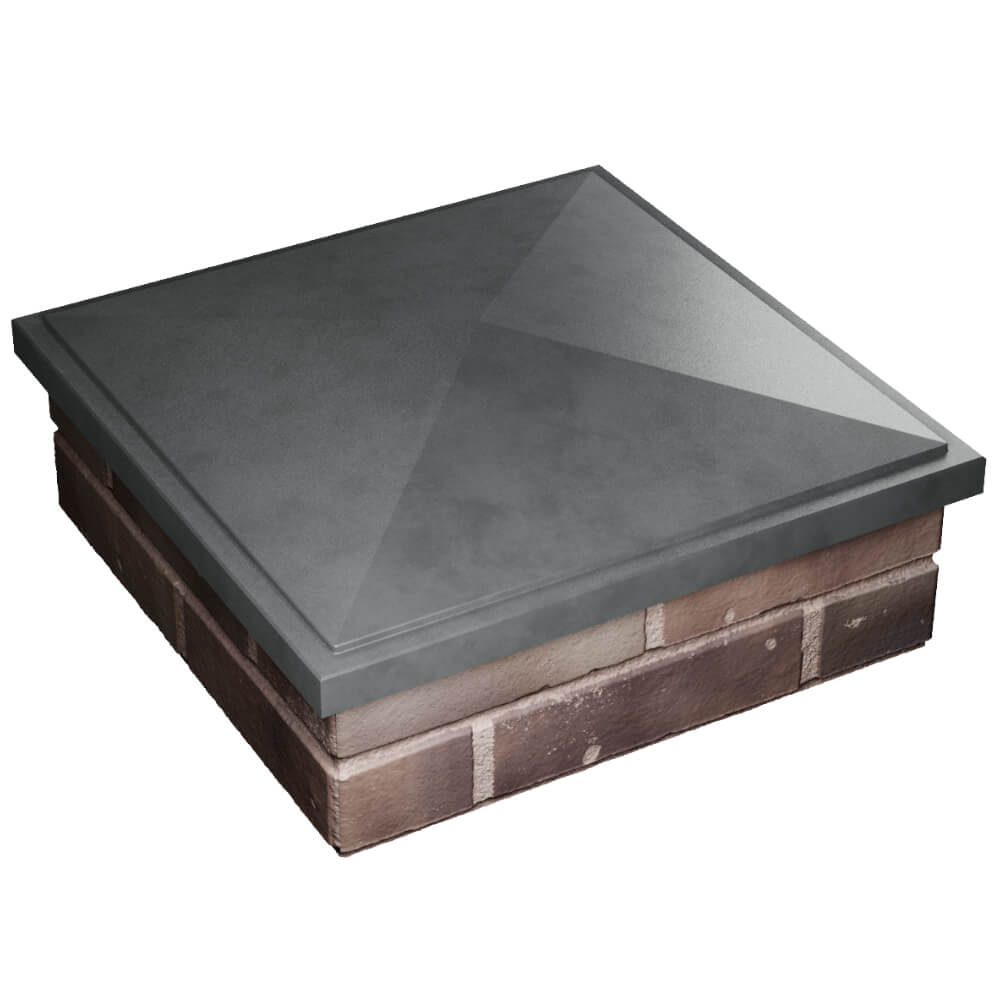 Колпак Zking БонаМоно Серый на столб 2х2 кирпича (515х515, 530х530мм) в Махачкале фото