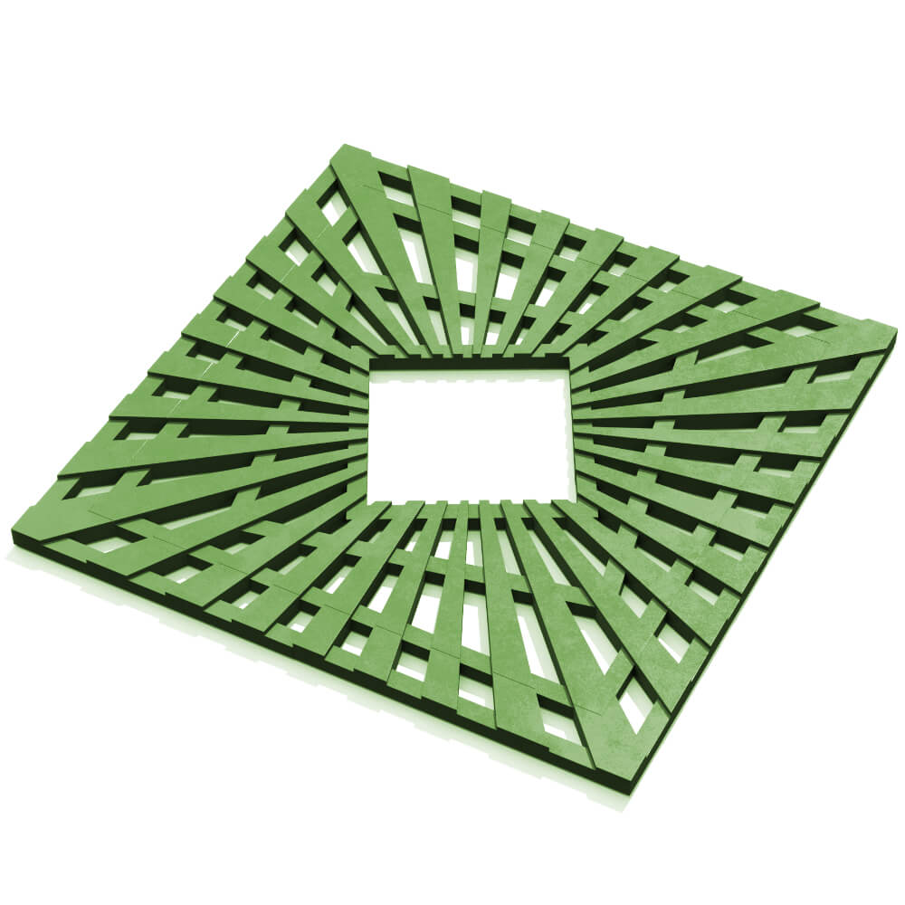 Приствольная решетка для дерева ZKING ATMOSPHERE 1.2х1.2м Зеленая в Махачкале фото