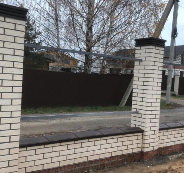 Колпак Zking Бона ХайТек Коричневый на столб 1.5х1.5 кирпича (385х385мм) в Махачкале фото