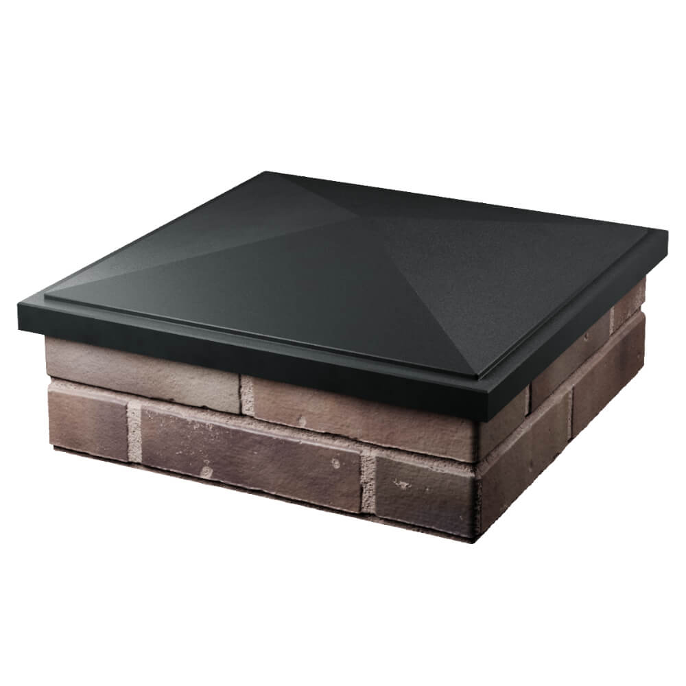 Колпак Zking БонаМоно Черный на столб 2х2 кирпича (515х515, 530х530мм) в Махачкале фото