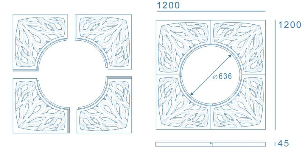 Приствольная решетка для дерева ZKING CRUST 1.2х1.2м Черная в Махачкале фото