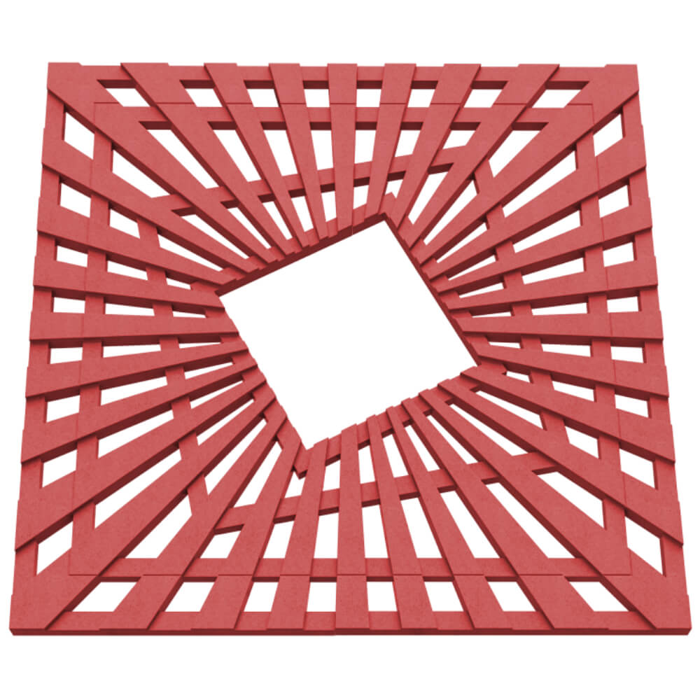 Приствольная решетка для дерева ZKING ATMOSPHERE 1.2х1.2м Красная в Махачкале фото