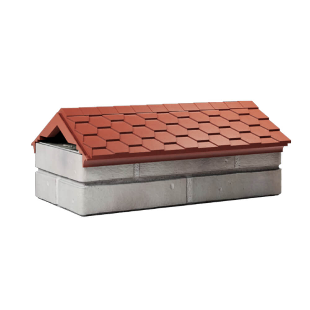 Парапет Zking Эверест Красный с посадкой на 1 кирпич (200/225/255мм) Махачкала фото