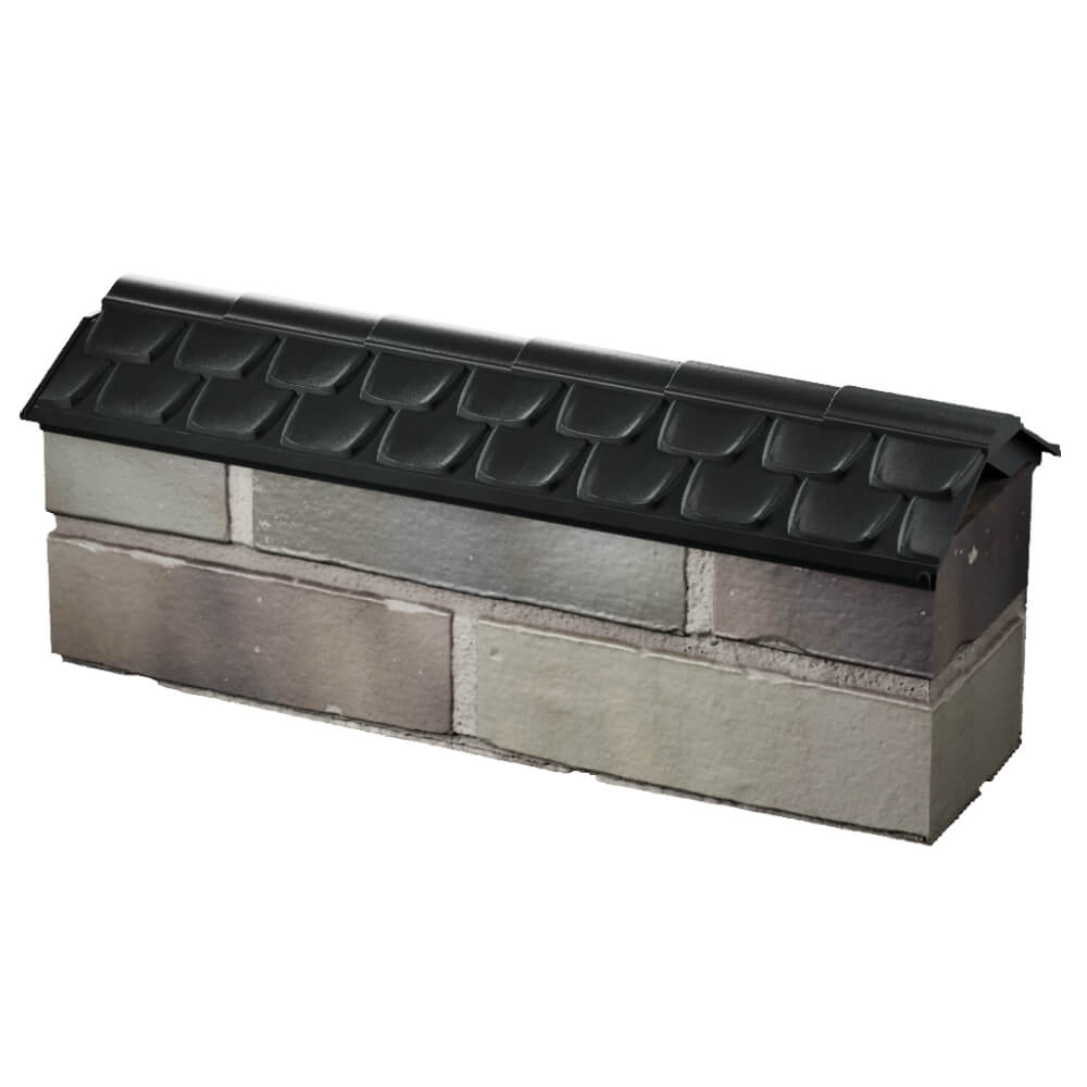 Парапет Zking Эльбрус Черный с посадкой на 0.5 кирпича (130мм) в Махачкале фото