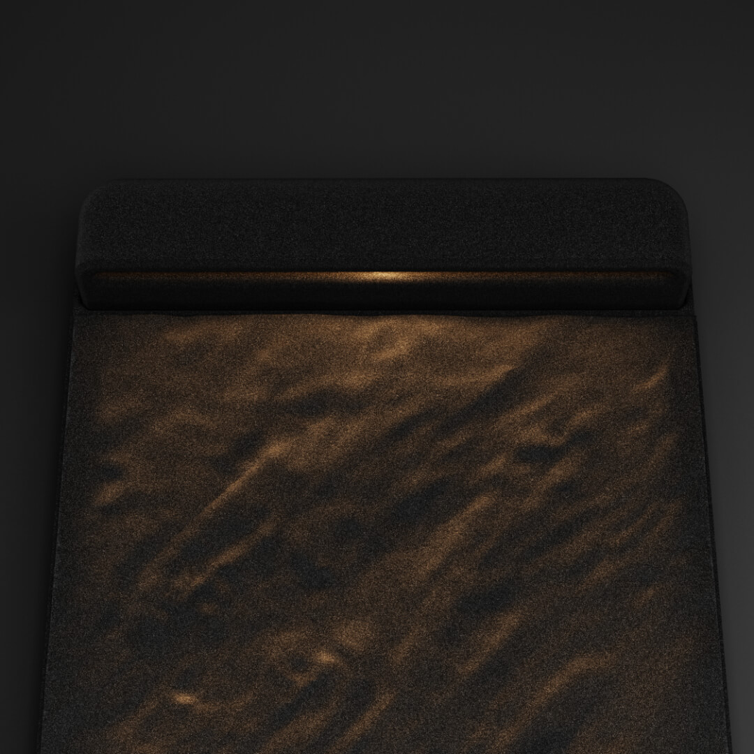 LED Светильник для шаговой плиты STONE Черный Сланец 330х75х98мм в Махачкале фото