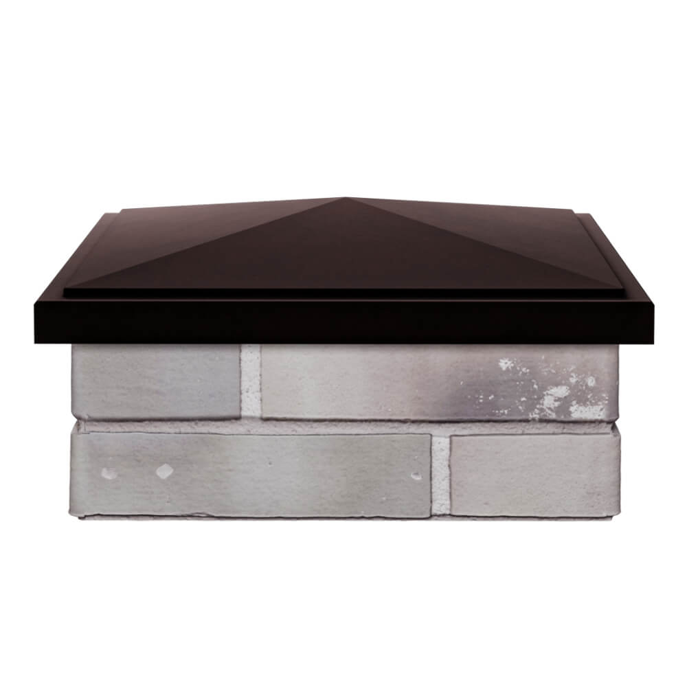 Колпак Zking БонаМоно Коричневый на столб 1.5х1.5 кирпича (385х385, 400х400мм) Махачкала фото