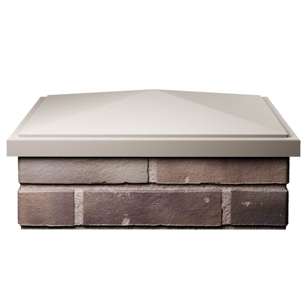 Колпак Zking БонаМоно Бежевый на столб 2х2 кирпича (515х515, 530х530мм) Махачкала фото