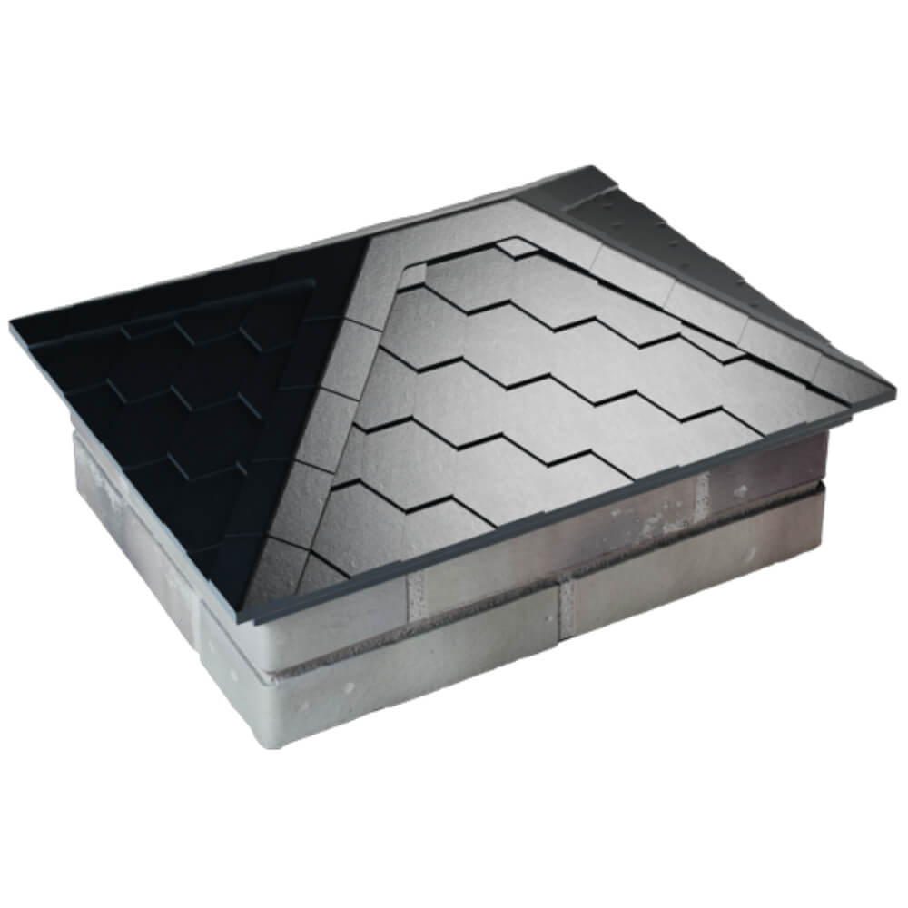 Колпак Zking Эверест Черный на столб 2х1.5 кирпича (520х390мм) Махачкала фото