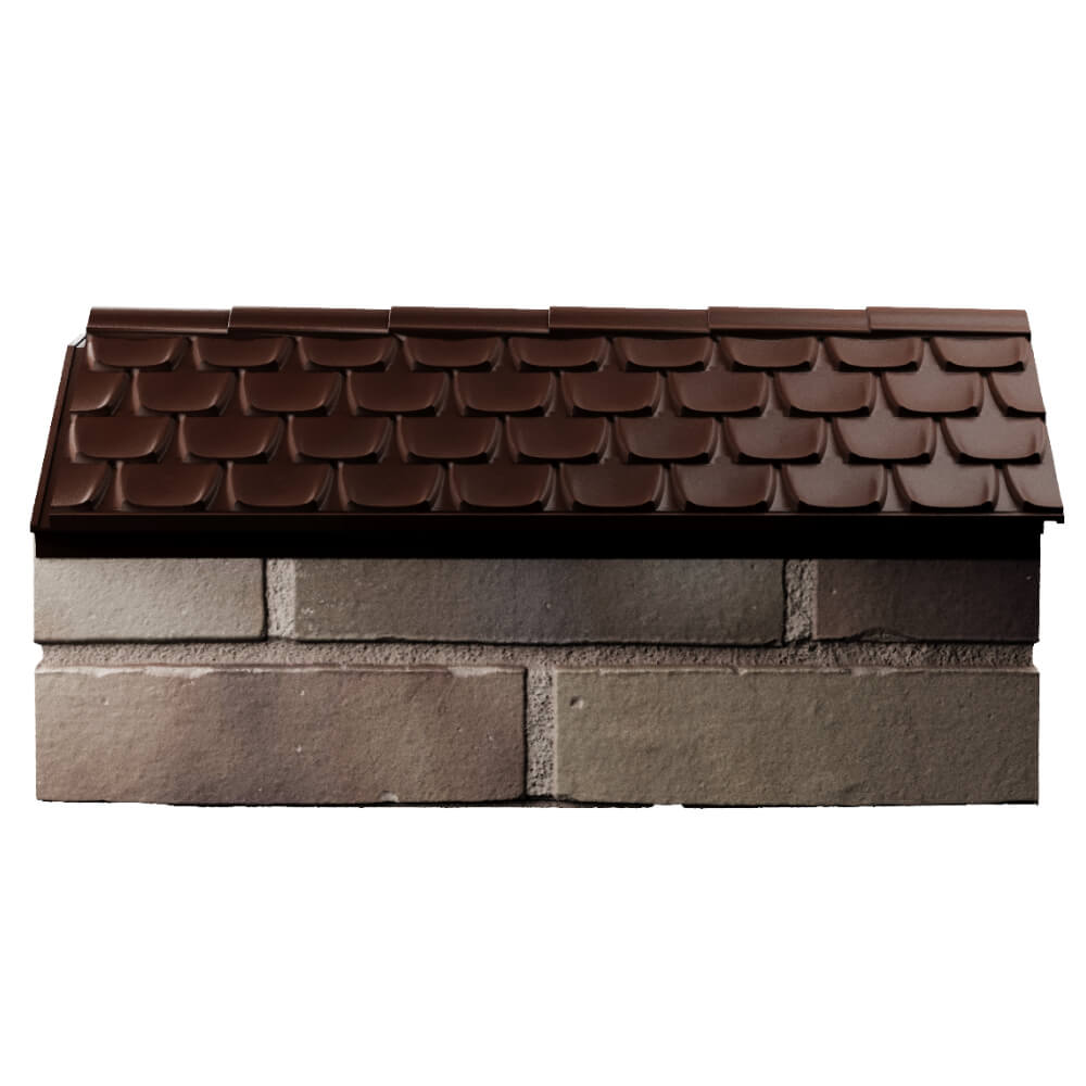 Парапет Zking Эльбрус Коричневый с посадкой на 1 кирпич (255мм) в Махачкале фото