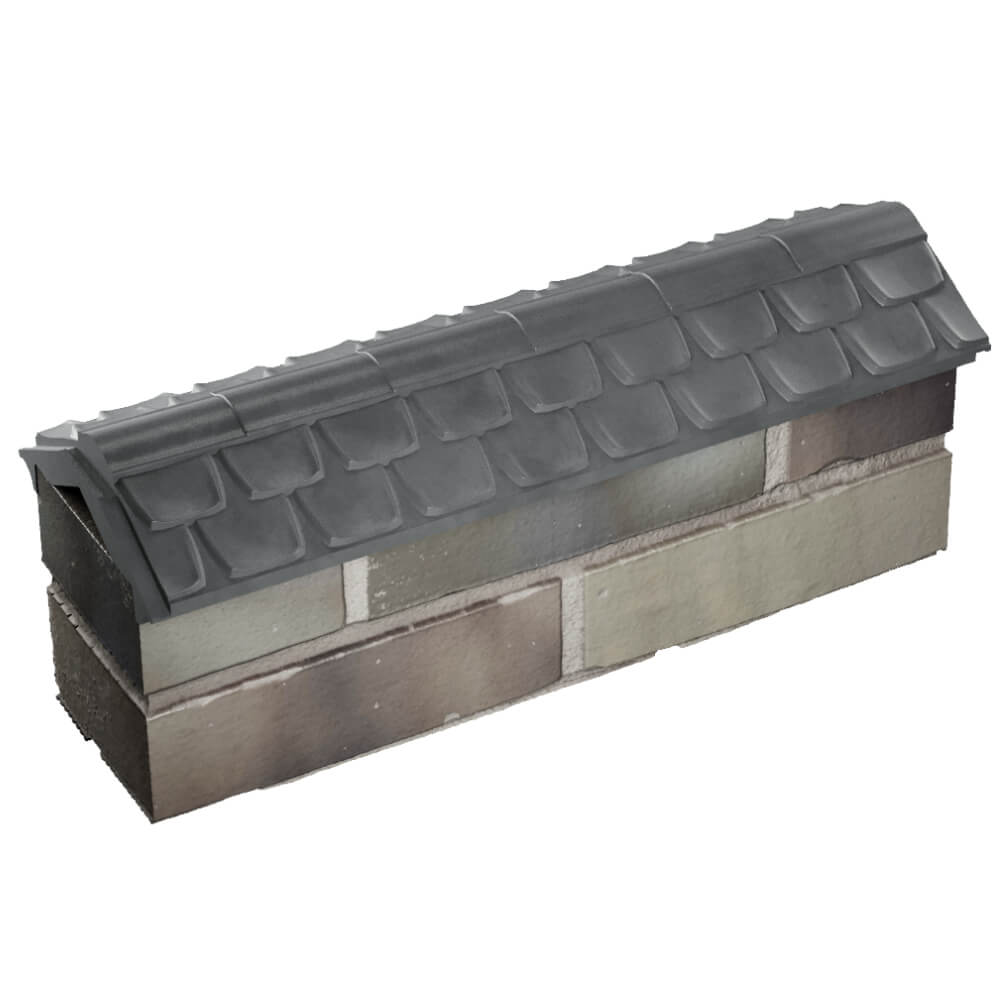 Парапет Zking Эльбрус Серый с посадкой на 0.5 кирпича (130мм) в Махачкале фото