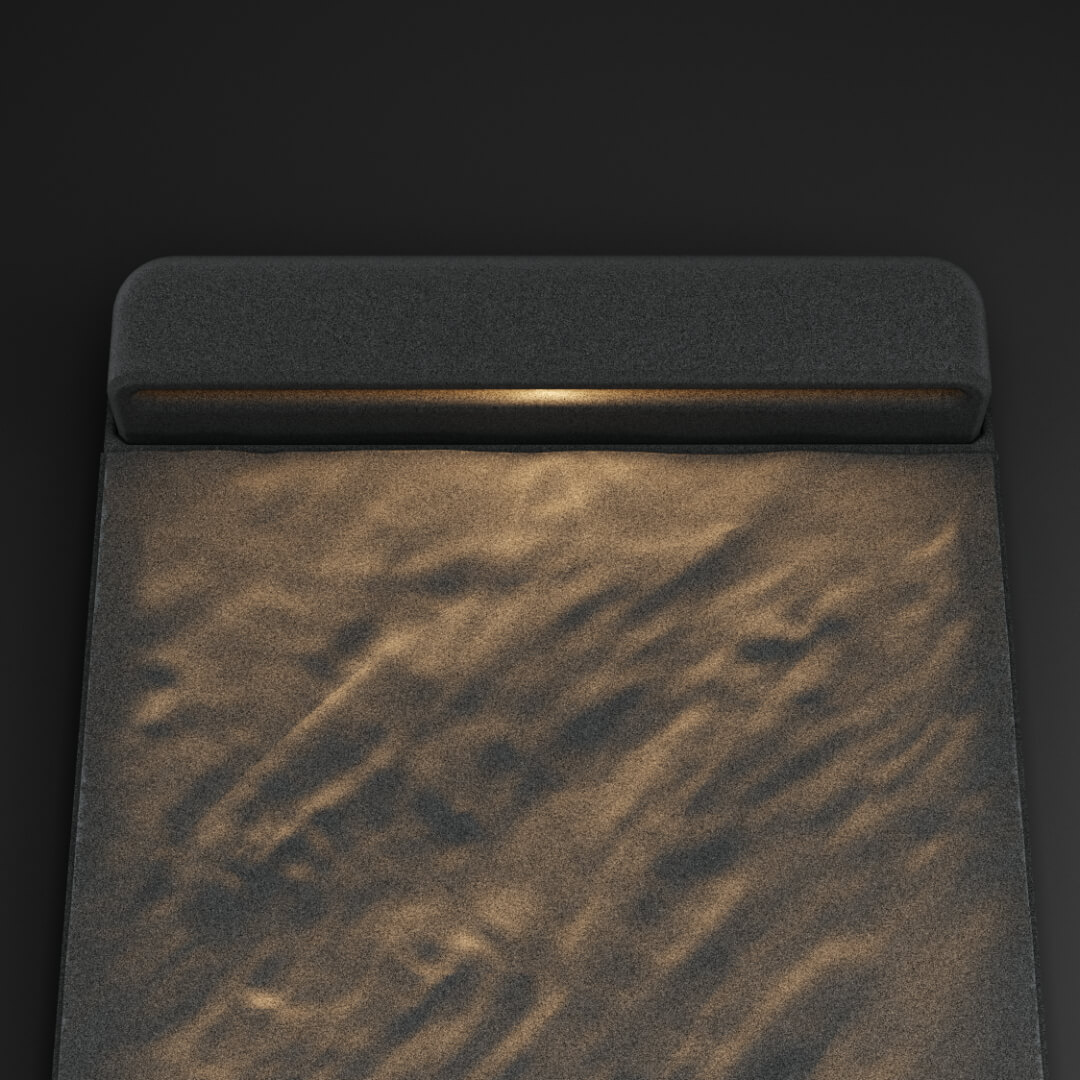 LED Светильник для шаговой плиты STONE Графитовый Серый 330х75х98мм в Махачкале фото