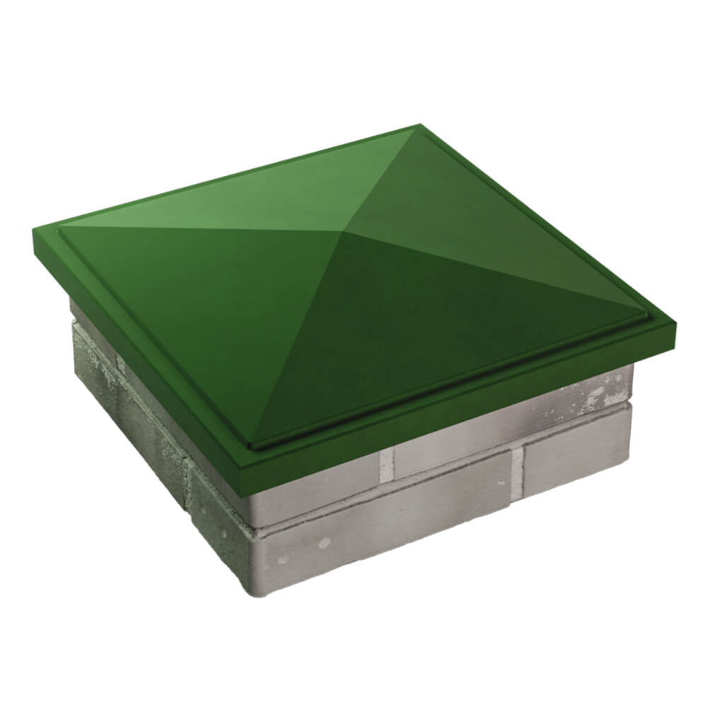 Колпак Zking БонаМоно Зеленый на столб 1.5х1.5 кирпича (385х385, 400х400мм) в Махачкале фото