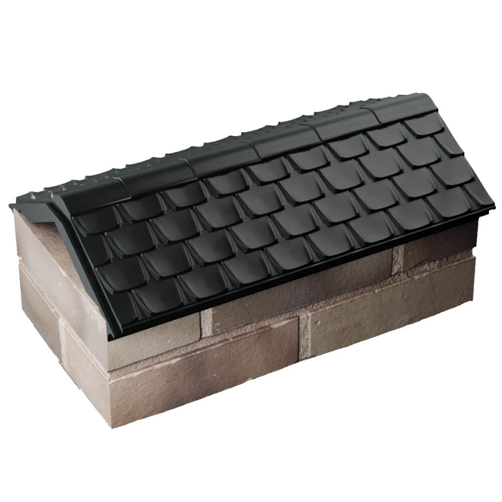 Парапет Zking Эльбрус Черный с посадкой на 1 кирпич (255мм) в Махачкале фото