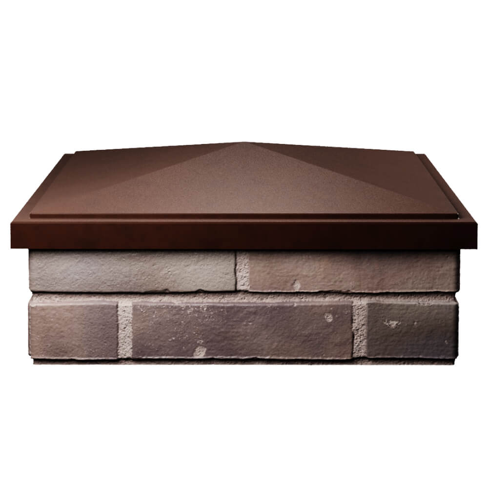 Колпак Zking БонаМоно Коричневый на столб 2х2 кирпича (515х515, 530х530мм) Махачкала фото