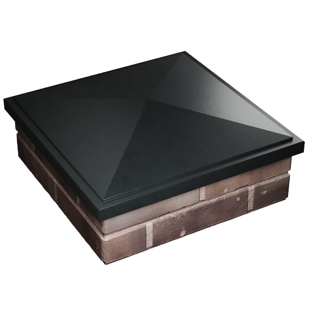 Колпак Zking БонаМоно Черный на столб 2х2 кирпича (515х515, 530х530мм) в Махачкале фото