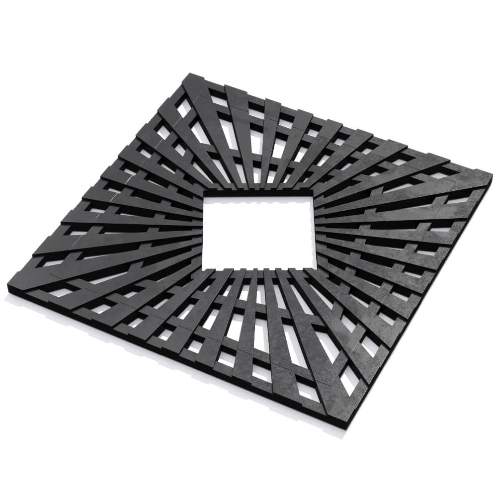 Приствольная решетка для дерева ZKING ATMOSPHERE 1.2х1.2м Черная в Махачкале фото