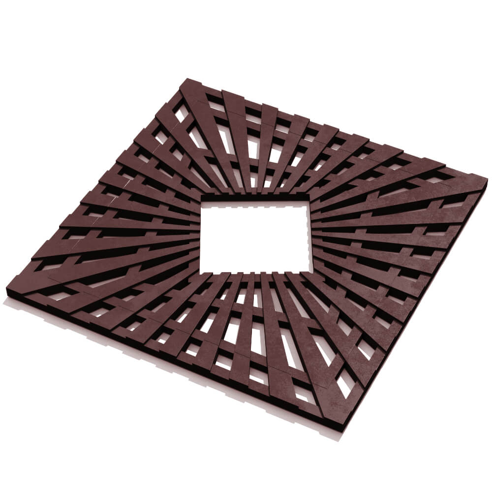 Приствольная решетка для дерева ZKING ATMOSPHERE 1.2х1.2м Коричневая в Махачкале фото