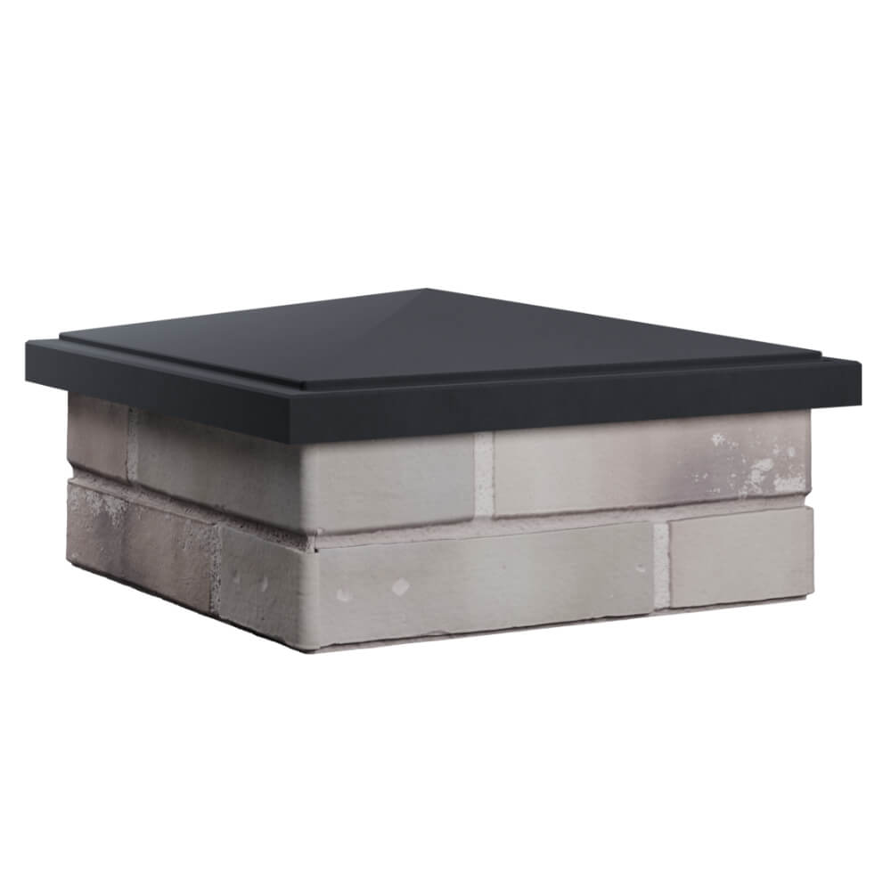 Колпак Zking БонаМоно Серый на столб 1.5х1.5 кирпича (385х385, 400х400мм) в Махачкале фото