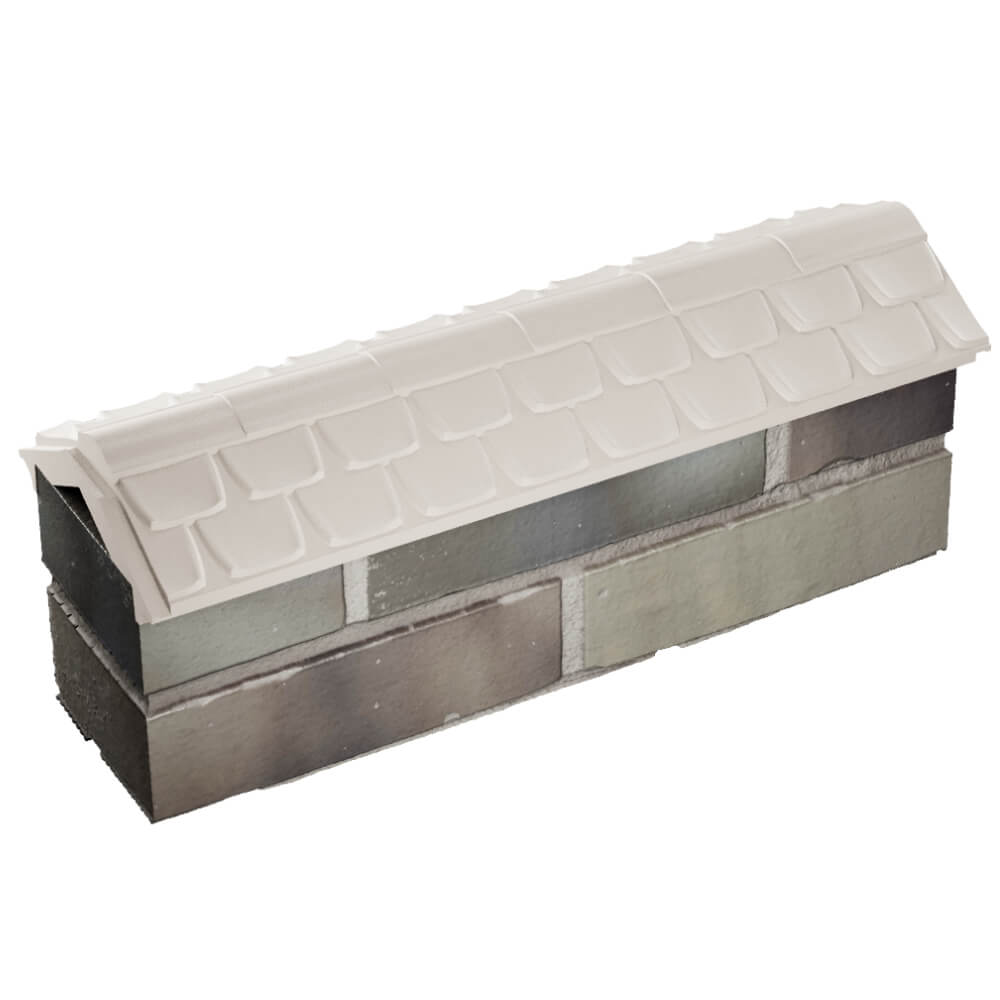 Парапет Zking Эльбрус Бежевый с посадкой на 0.5 кирпича (130мм) в Махачкале фото