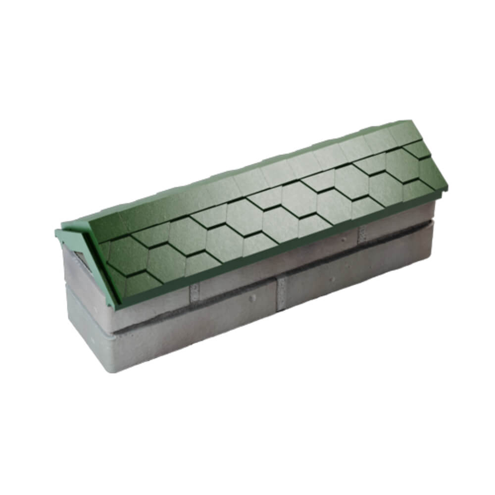 Парапет Zking Эверест Зеленый с посадкой на 0.5 кирпича (130мм) в Махачкале фото