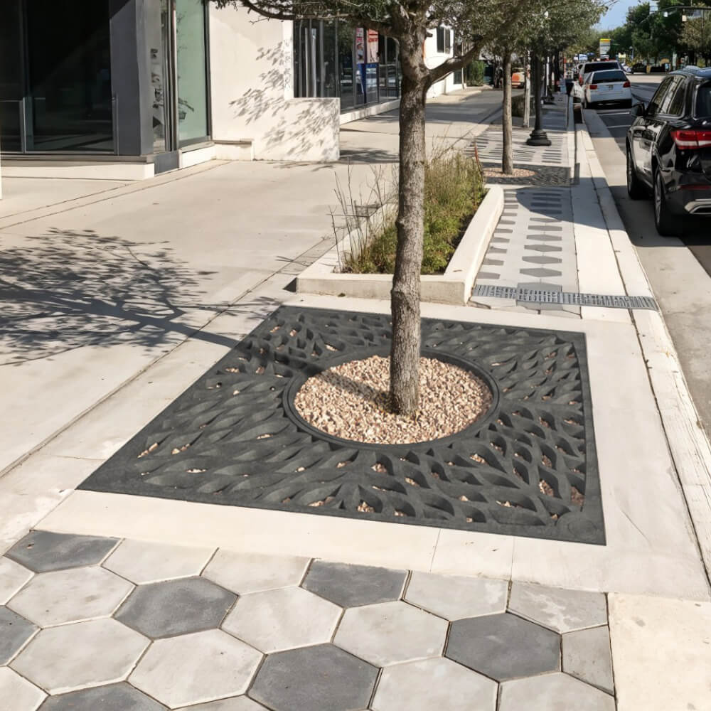 Приствольная решетка для дерева ZKING CRUST 2х2м Черная в Махачкале фото