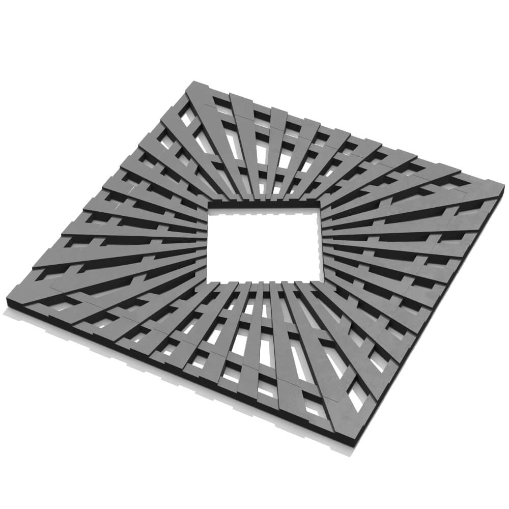 Приствольная решетка для дерева ZKING ATMOSPHERE 1.2х1.2м Серая в Махачкале фото