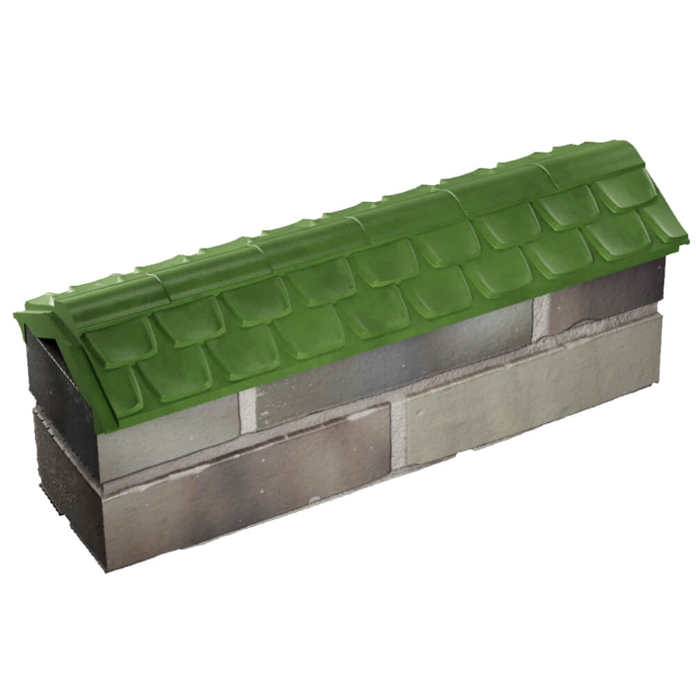 Парапет Zking Эльбрус Зеленый с посадкой на 0.5 кирпича (130мм) в Махачкале фото